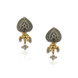 Sterling Silver 92.5  Peepal Embossed Earrings