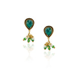 Gold Plated Neel Kundan Peacock Necklace Set