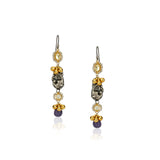 Sterling Silver 92.5 Peacock Kundan Drop Earrings
