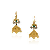 Sterling Silver 92.5 Bud Kundan Drop Earrings