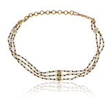 Gold Plated Kundan Pearl Choker Set