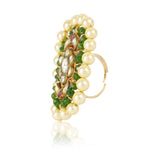 Gold Plated Kundan Ring
