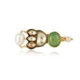Gold Plated Green Onyx Ring