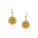 Sterling Silver 92.5 Kundan Flower Earrings