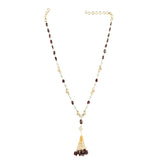 VILANDI TASSLE KUNDAN NECKLACE