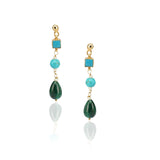 Gold Plated Neel Kundan Turquoise Choker Set