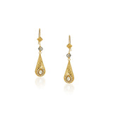 Sterling Silver 92.5  Kundan Drop Earrings