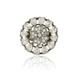 Silver Plated Zircon Ring