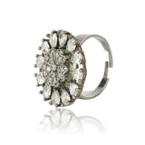 Silver Plated Zircon Ring