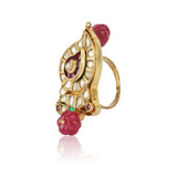 Gold Plated Kundan Ring