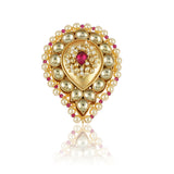 Gold Plated Kundan Ring