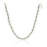 Gold & Silver Plated DOR Grey Pearl Gold Bead String Set
