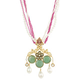 RATNA PEARLS TIKONA PENDANT SET