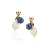 Gold Plated DOR Lapiz Pearls String Necklace Set