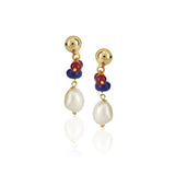 Gold Plated DOR  Multi-Coloured Beds Necklace Set
