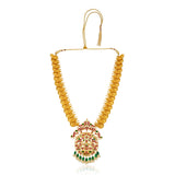 Chaitra Kundan Jadau Temple Necklace Set