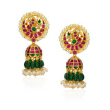 Chaitra Kundan Jadau Temple Necklace Set