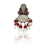 Silver Plated Ruby Ring