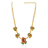 Chaitra Kundan Peacock Necklace Set