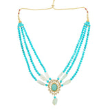 RATNA TURQUOISE KUNDAN NECKLACE  SET