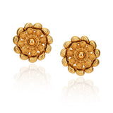 Chaitra Lotus Temple Stud Earrings