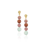 Gold Plated DOR Sunstone Aqua Necklace Set