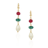 Gold Plated Tarana Green Onyx String