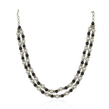 Silver Plated Tarana Black Onyx String