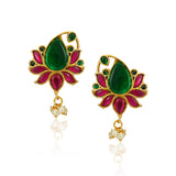 Chaitra Kairi Kamal Kundan Stud Earrings