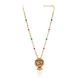 Chaitra Kundan Peacock Pendant Necklace