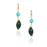 Gold Plated Tarana Turquoise Green Onyx String