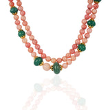 Gold Plated Tarana  Rose Quartz String