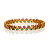 Chaitra Kundan Red Green Bangle each