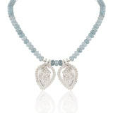Silver Plated Sankranti Temple Labradorite Necklace Set