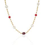 Gold Plated Tarana Multi Bead String