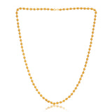 Gold Plated Frosted Ball Chain