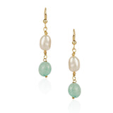 Gold Plated Tarana Pink Pearl String
