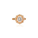Forever Flower Zircon Rose Plated Ring