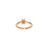 Forever Flower Zircon Rose Plated Ring