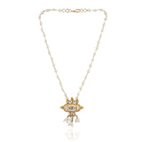 Gold Plated Pacchi Pearl Necklace Set