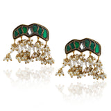 Gold Plated Pachi Green Necklace Set