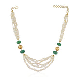 Gold Plated Tarana Rock Crystal String