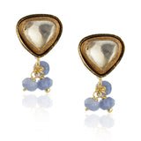 Gold Plated Pacchi Blue Jade Choker Set