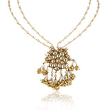 Gold Plated Pacchi Pearl Necklace  Set