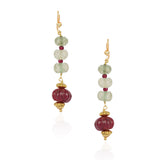 Gold Plated Tarana  Green Onyx String
