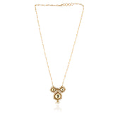 Gold Plated Pacchi Pearl Necklace Set