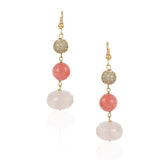 Gold Plated Tarana Rose Quartz Taraana String
