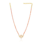 Grishma Gold Plated Zircon Pendant Set