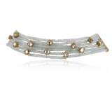 Gold Plated Pacchi Blue Choker Set