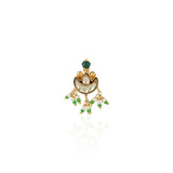 Gold Plated Kundan Pearl Nosepin